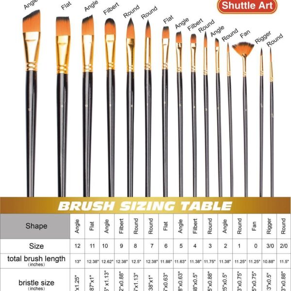 18 piece professional brush set