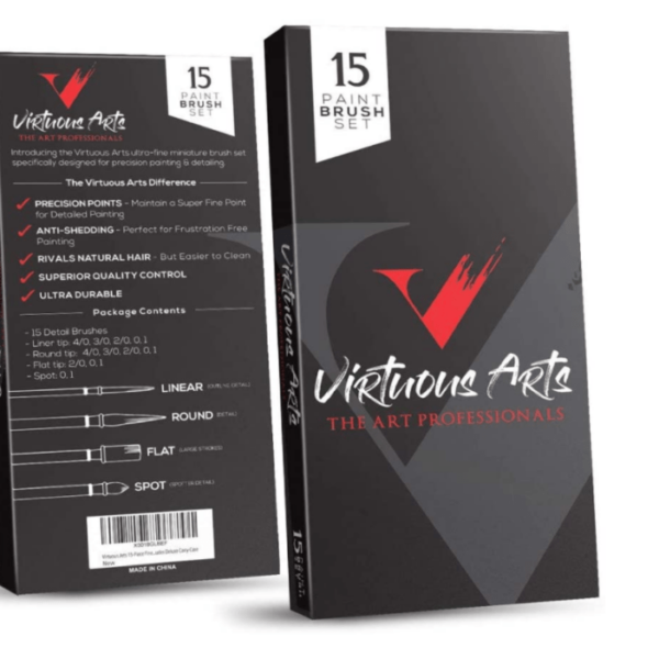 Virtuous 15 Paint Brushes